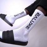 White RM Mono socks